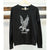 French Terry Raglan Crewneck Sweatshirts with Eagle Graphic - Somebody Apparel