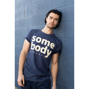 Vintage Wash Crewneck T-Shirts with Somebody Apparel Graphic - Somebody Apparel