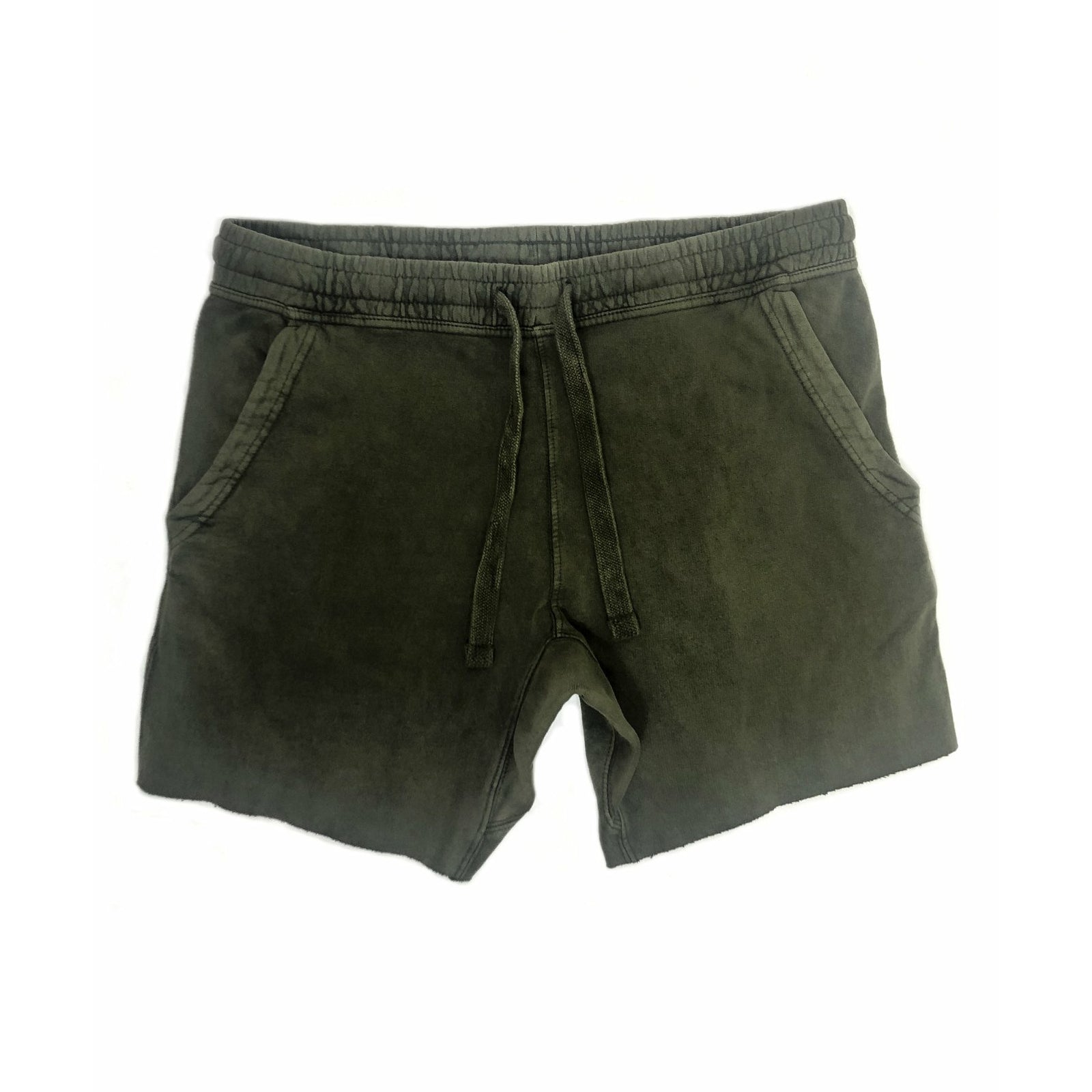 Vintage Wash Raw Edge Shorts - Somebody Apparel